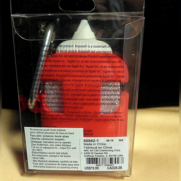BNIB AIR PODS CASE ( COMPATIBLE W/ APPLE AIR PODS) KETCHUP LOVERS BY CLAIRE'S - Picture 2 of 3